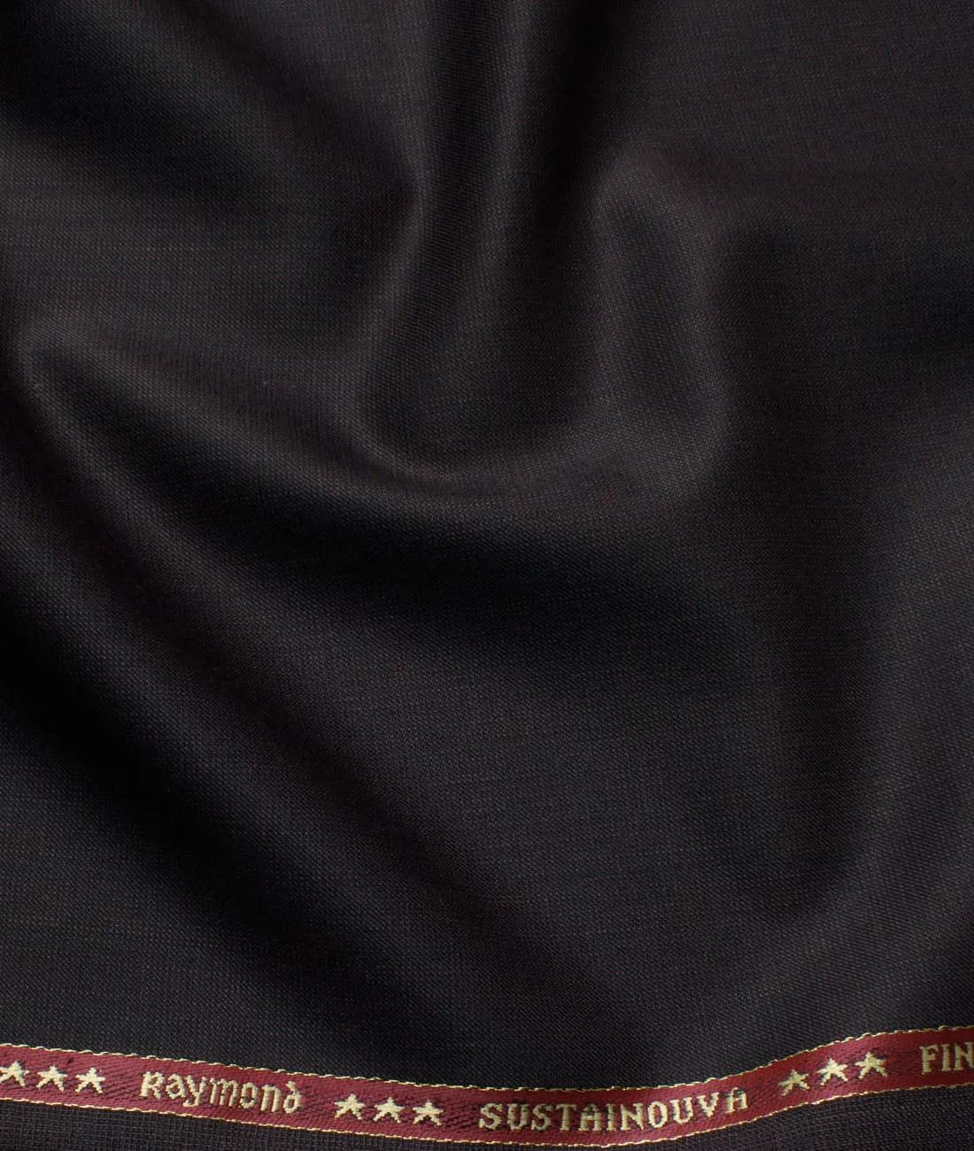 MenGÇÖs Wool Structured Super 100GÇÖs Unstitched Suiting Fabric (Dark Wine)