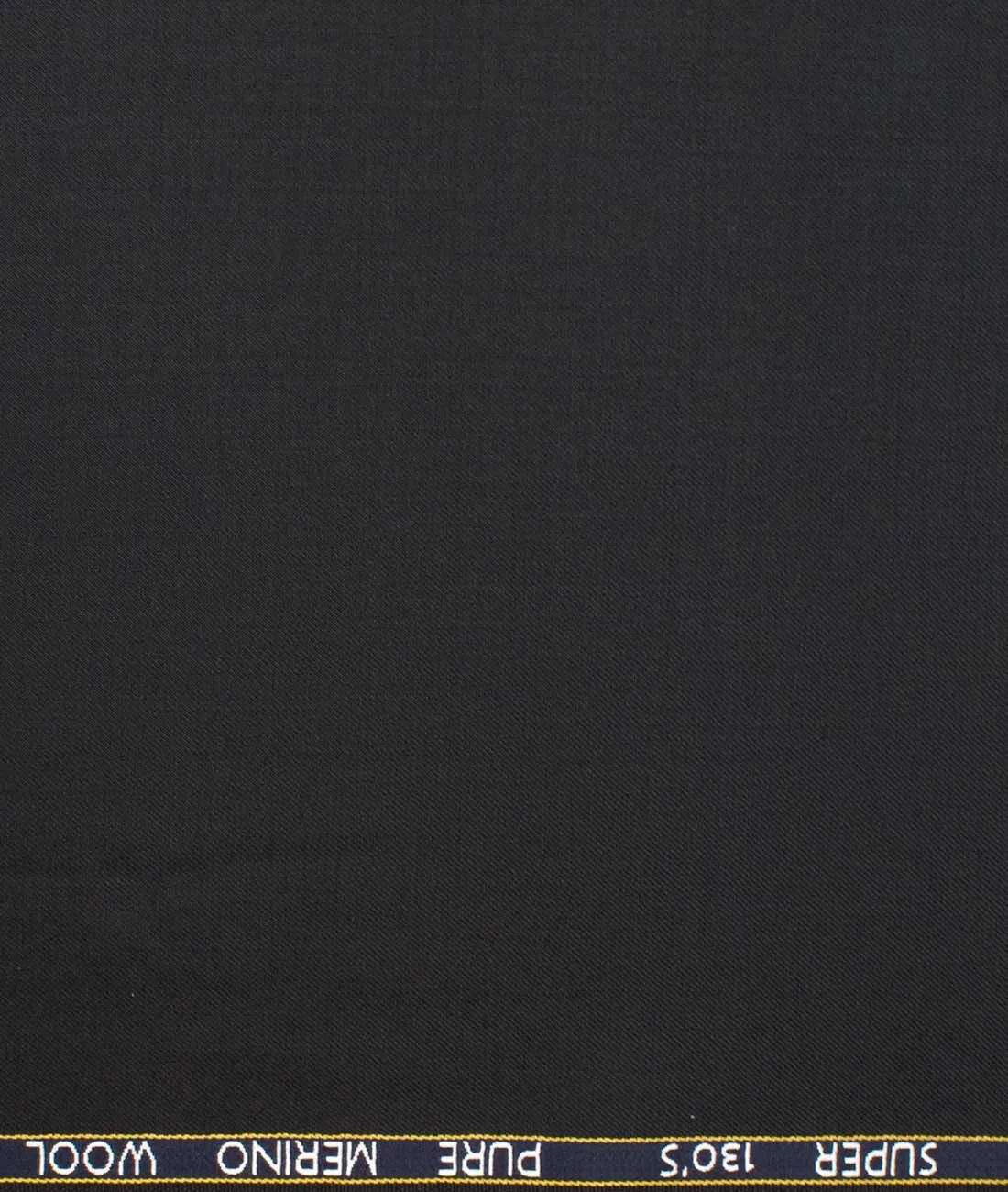 WOOL SUIT Black SOLID 100