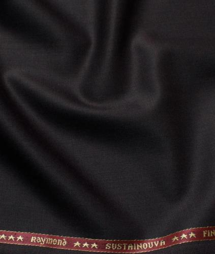 Mens Wool Structured Super 100s Unstitched Suiting Fabric (Dark Wine)